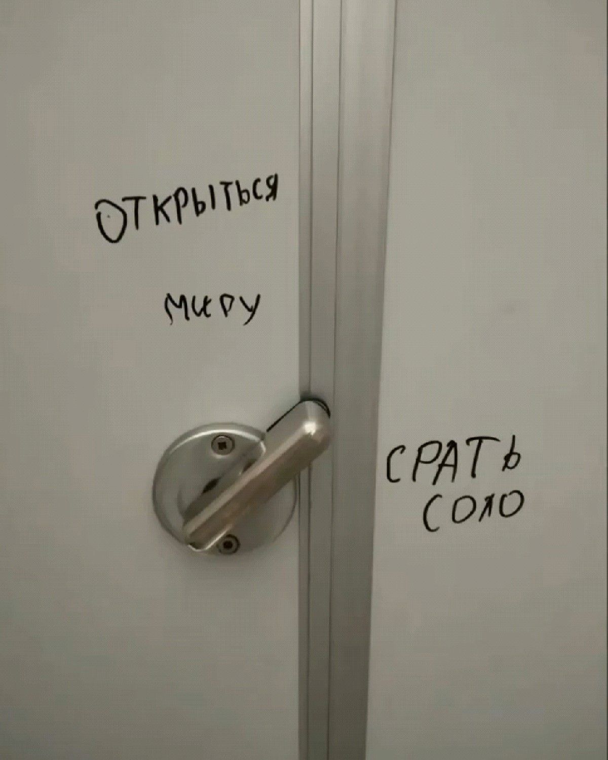 открыться миру или срать соло