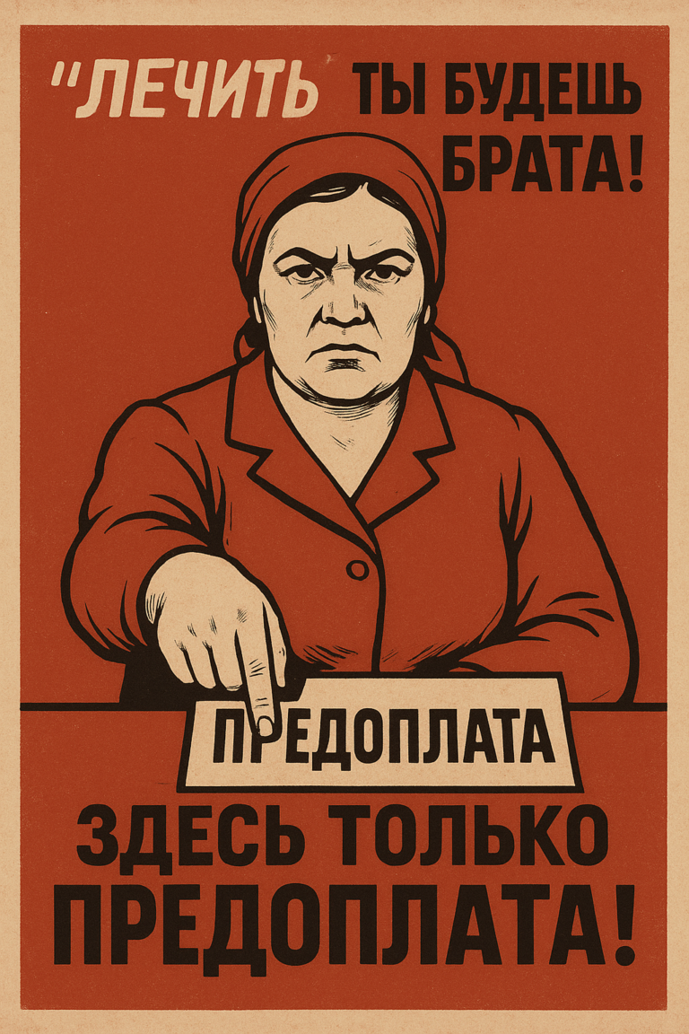 Предоплата — лучшая мотивация: как работать с клиентами | Смешной плакат