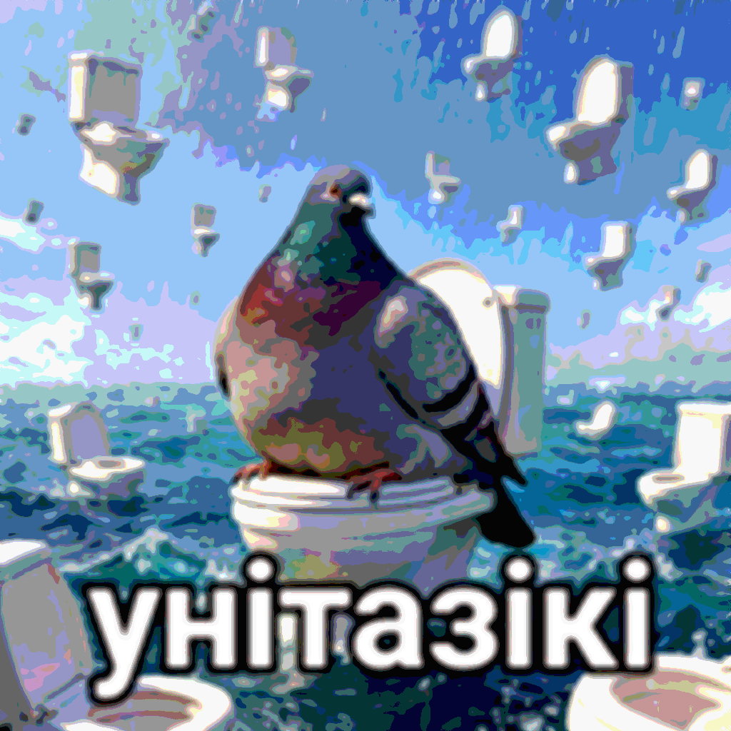 унiтазiкi мем  голубь на унитазе