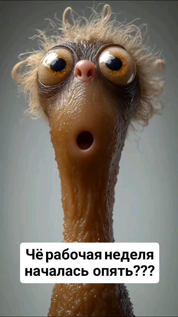 Чё рабочая неделя опять началась?