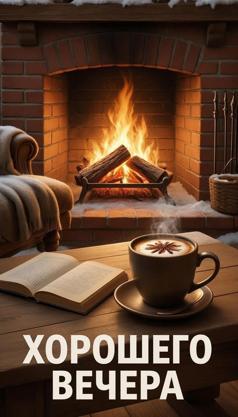 Хорошего вечера. Открытка