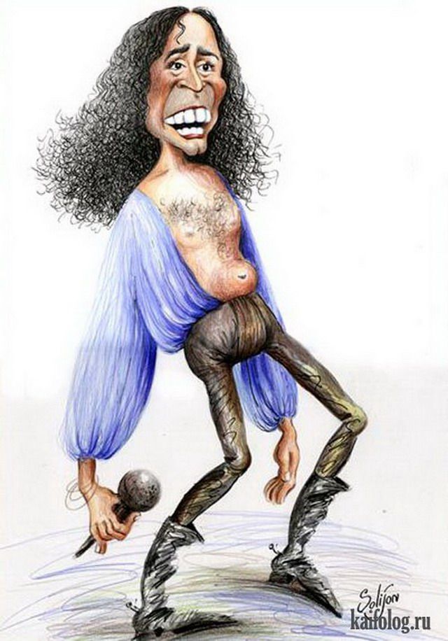 Шаржи на российских звезд (45 картинок)