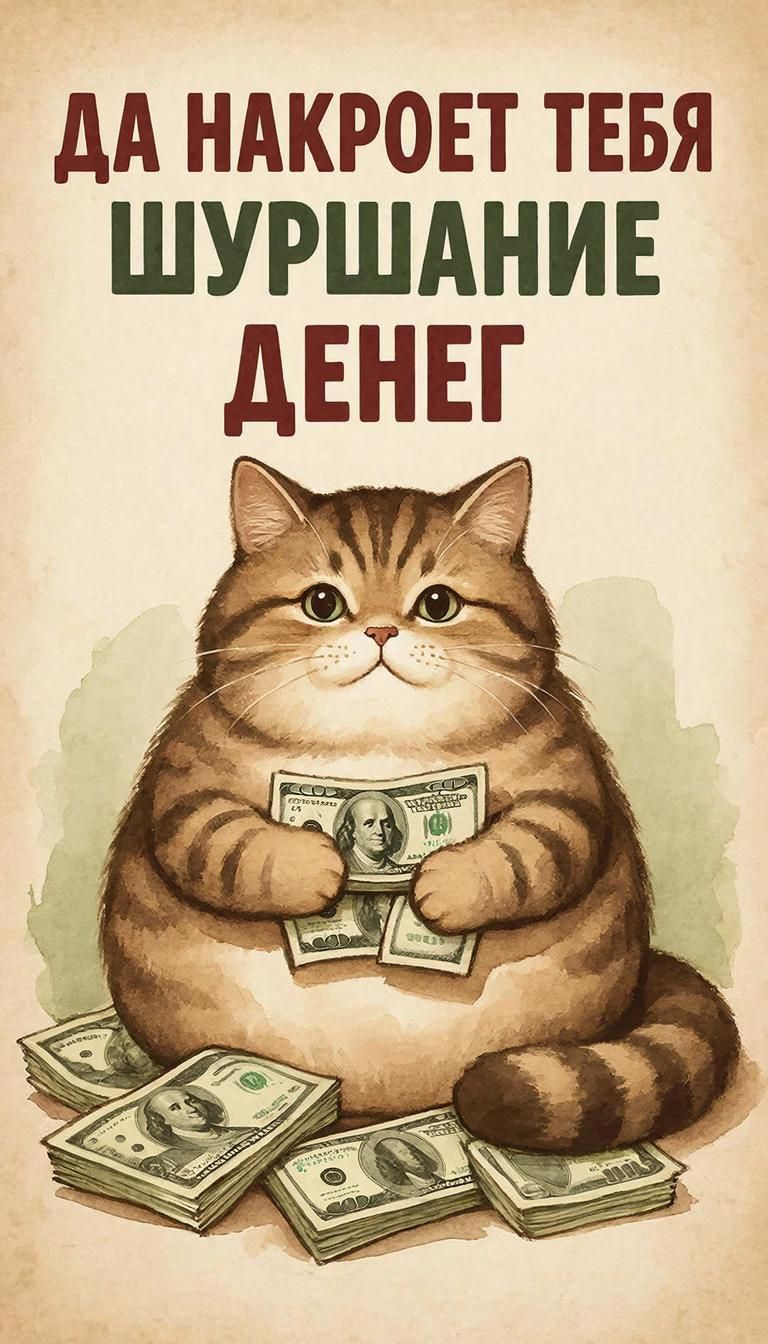 Да накроет тебя шуршание денег!