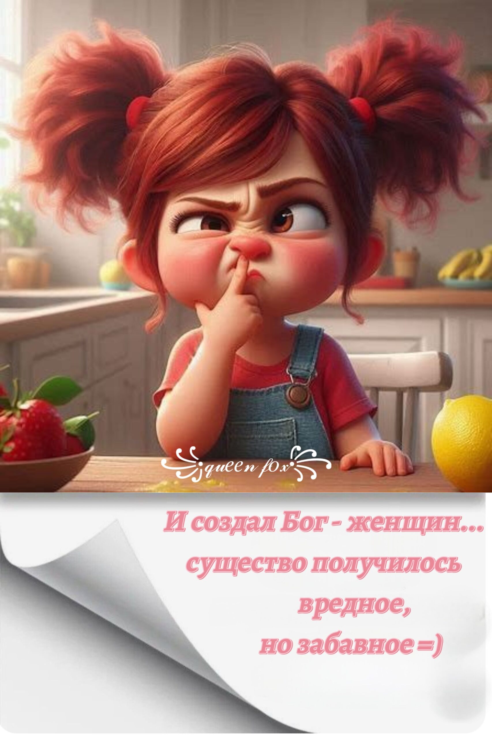 Вредная,  но забавная)